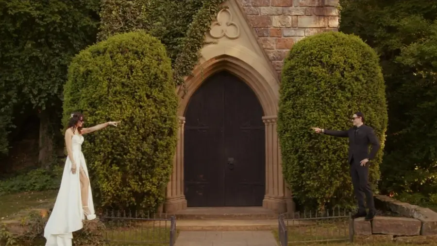 Still from the wedding film for Cody & Ashley.