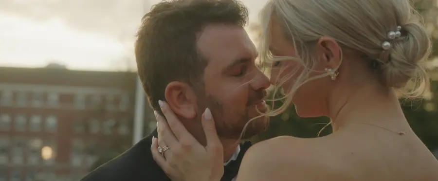 Still from the wedding film for Thomas & Allison.