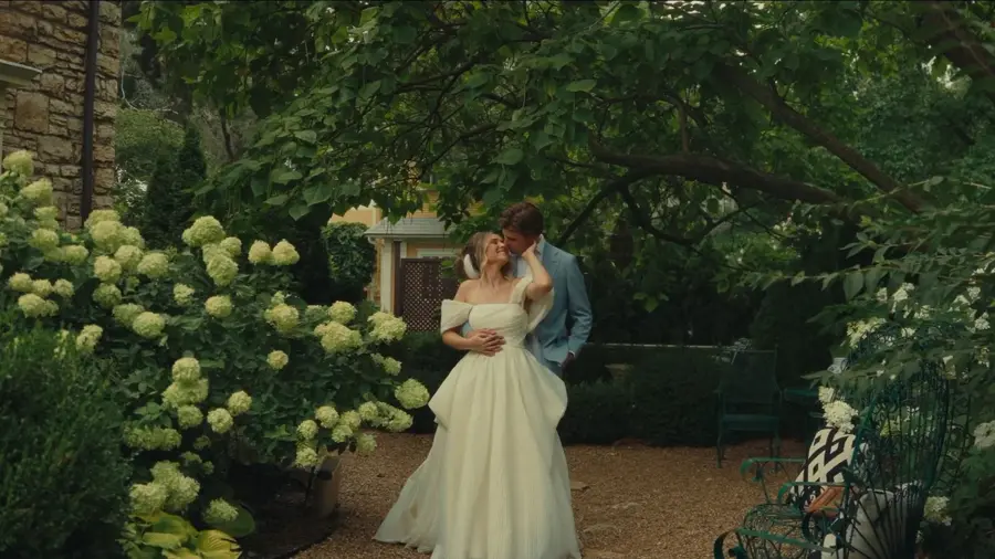 Still from the wedding film for Brandon & Elizabeth.